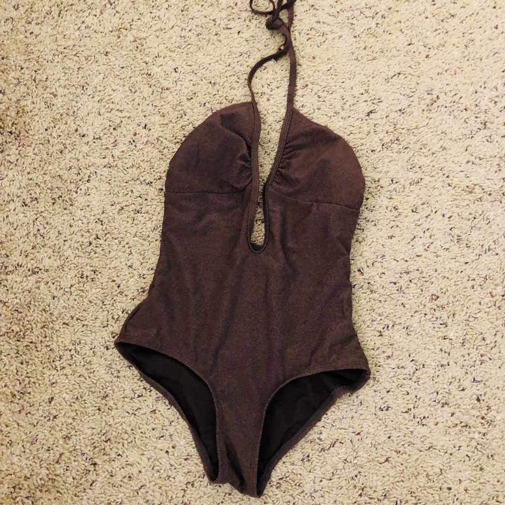 OLD NAVY ONE PIECE SWIMSUIT XS BRONZE